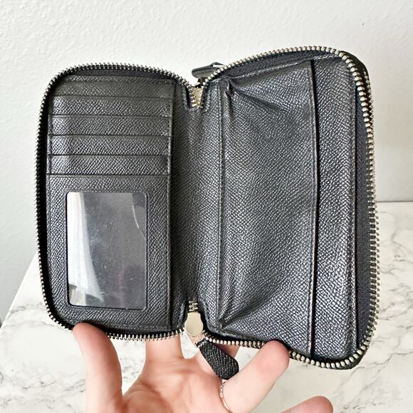 Coach Multicolor Zigzag Zip Wristlet - Yellow, Pink, Black, Tan, White - Picture 10 of 14